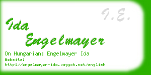 ida engelmayer business card